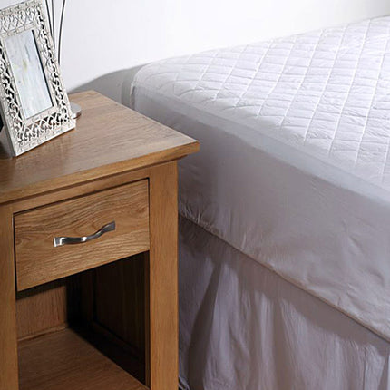 100% COTTON Quilted Mattress Protector 35cm Wall QUEEN.