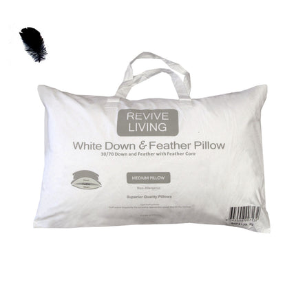 70% Feather 30% Down Superior Medium Standard Pillow 48 x 73 cm.