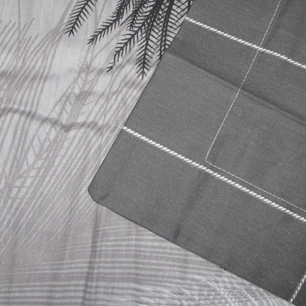 300TC Heidi Grey Reversible Cotton Quilt Cover Set King.