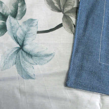 300TC Heidi Grey Reversible Cotton Quilt Cover Set King.