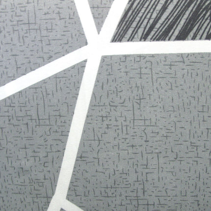 Artex Bentley Grey Quilt Cover Set Geometric Pattern Reversible Printed Microfiber Polyester Double.