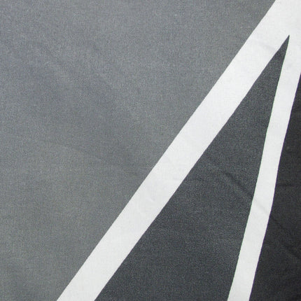 Artex Owen Charcoal Quilt Cover Set Geometric Pattern Reversible Printed Microfiber Polyester Queen.