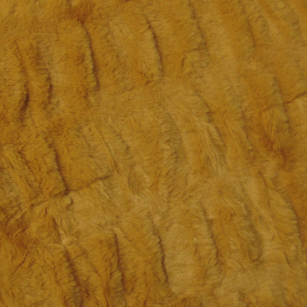 Meadow Soft Faux Fur Throw Rug 127 x 152 cm Mustard.