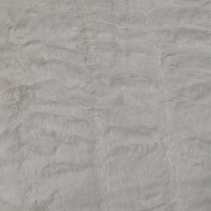Meadow Soft Faux Fur Throw Rug 127 x 152 cm Off White.