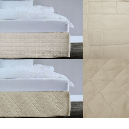 Cotton Waffle Blanket White Single.