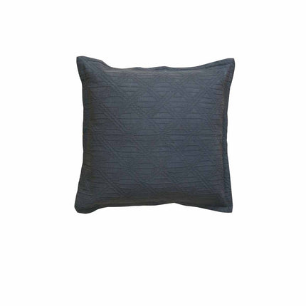 Bianca Hallston Charcoal Square Filled Cushion 43 x 43cm.