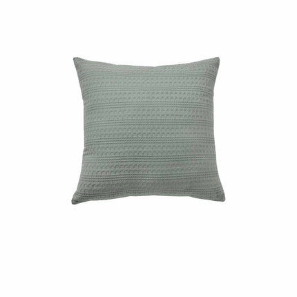 Bianca Kahlani Sage Waffle Square Filled Cushion 43 x 43cm.