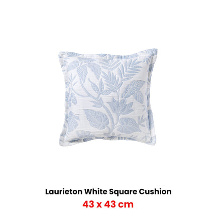 Bianca Laurieton White Coordinate Square Filled Cushion 43 x 43cm.