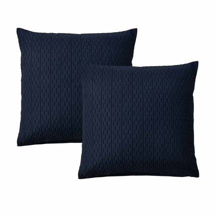 Bianca Pair of Burleigh Ink European Pillowcases 65 x 65cm.