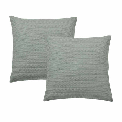 Bianca Pair of Kahlani Sage European Pillowcases 65 x 65cm.