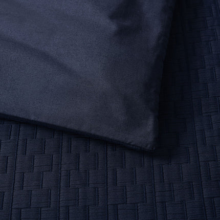 Bianca Burleigh Ink Jacquard Quilt Cover Set Queen.