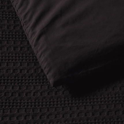Bianca Kahlani Chocolate Waffle Quilt Cover Set Single.
