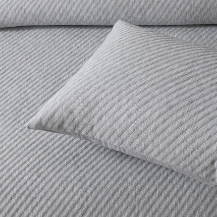 Bianca Pesaro Grey Polyester Cotton Quilt Cover Set King.