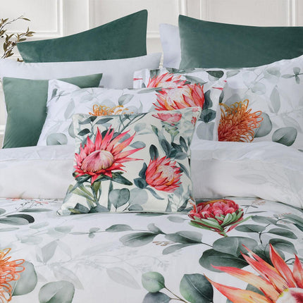 Bianca Wellingrove White Cotton Sateen Quilt Cover Set King.