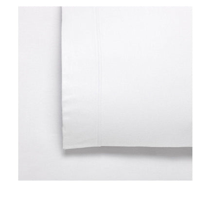 Bianca Fletcher Flannelette Cotton Sheet Set White Super King.