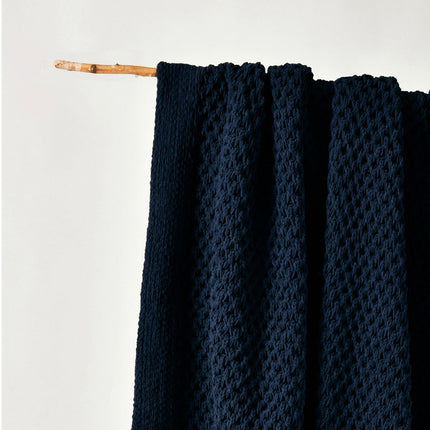 Bianca Sofala Indigo Polyester Chenille Throw Rug 130 x 170 cm.