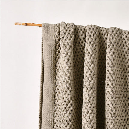 Bianca Sofala Taupe Polyester Chenille Throw Rug 130 x 170 cm.