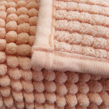 Chenille Toggle Bath Mat 50 x 80cm Charcoal.