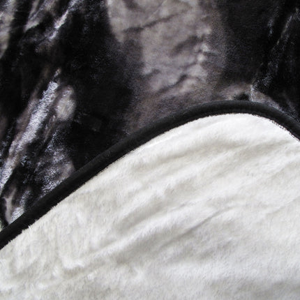 375gsm 1 Ply 3D Print Faux Mink Blanket Queen 200x240 cm Galloping Horse.