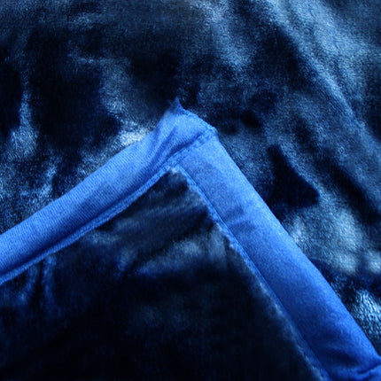 675gsm 2 Ply Solid Faux Mink Blanket Queen 200x240 cm Plum.