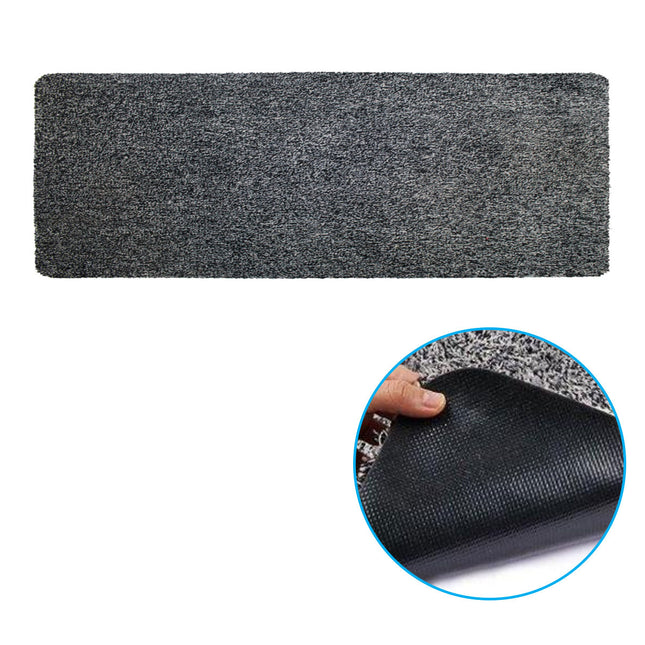Amazing Absorbent Runner Mat 150 x 57 cm Black/Charcoal/White.