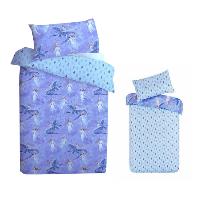 Caprice Disney Frozen Elsa Reversible Licensed Quilt Cover Set Single.