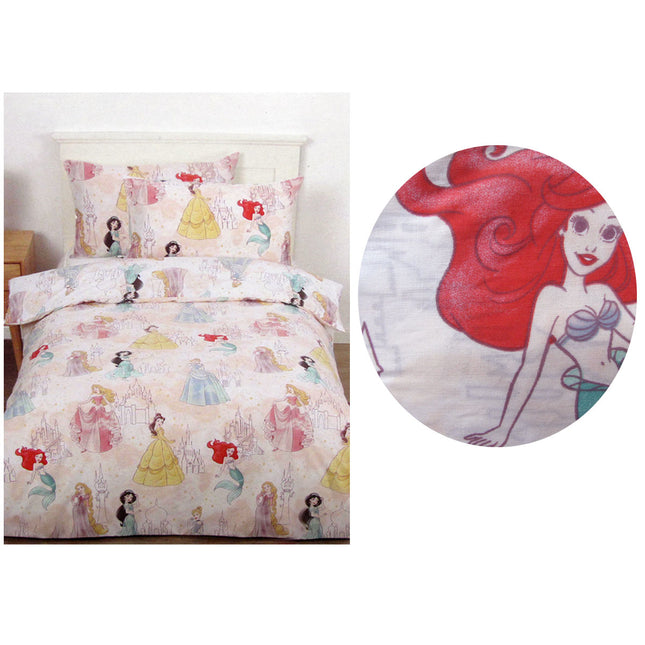 Caprice Disney Princesses Pink Licensed Quilt Cover Set Single.