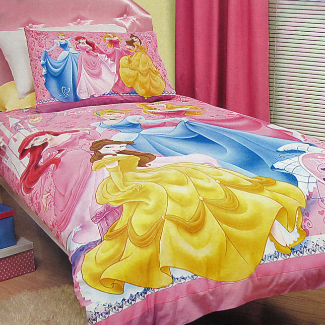Caprice Disney Three Princesses Licensed Quilt Cover Set Single.