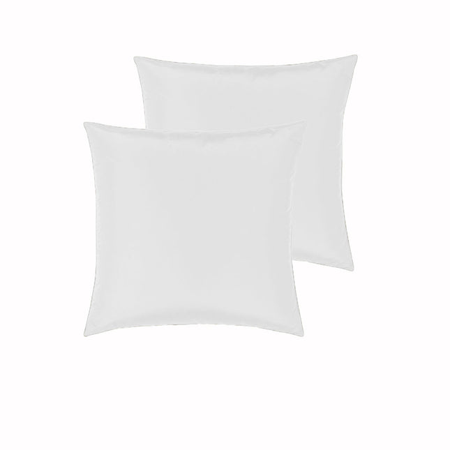 PepperMIll Satin European Pillowcases ( Pair ) WHITE.