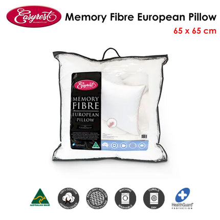 Easyrest Memory Fibre European Pillow 65 x 65 cm.