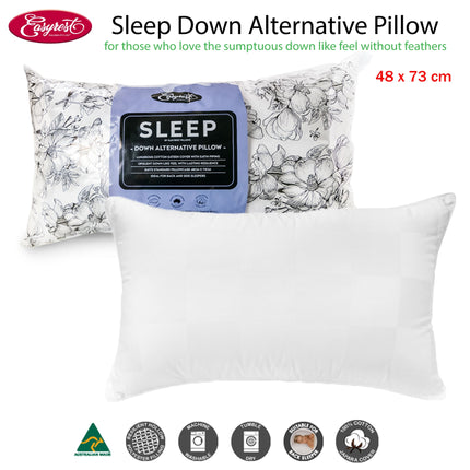 Easyrest Sleep Down Alternative Standard Pillow Suits Back Sleeper.