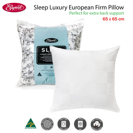 Easyrest Sleep Luxury European Firm Pillow.