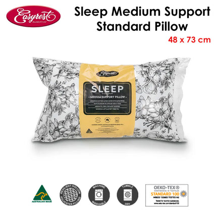 Easyrest Sleep Medium Support Standard Pillow 48 x 73 cm.
