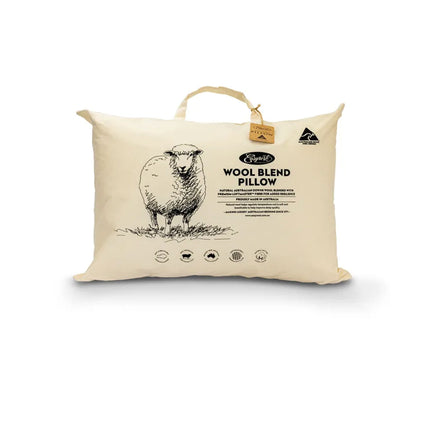 Easyrest Wool Blend Standard Pillow in Fabric Bag 47 x 72 + 20 cm.