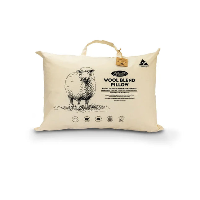 Easyrest Wool Blend Standard Pillow in Fabric Bag 47 x 72 + 20 cm.