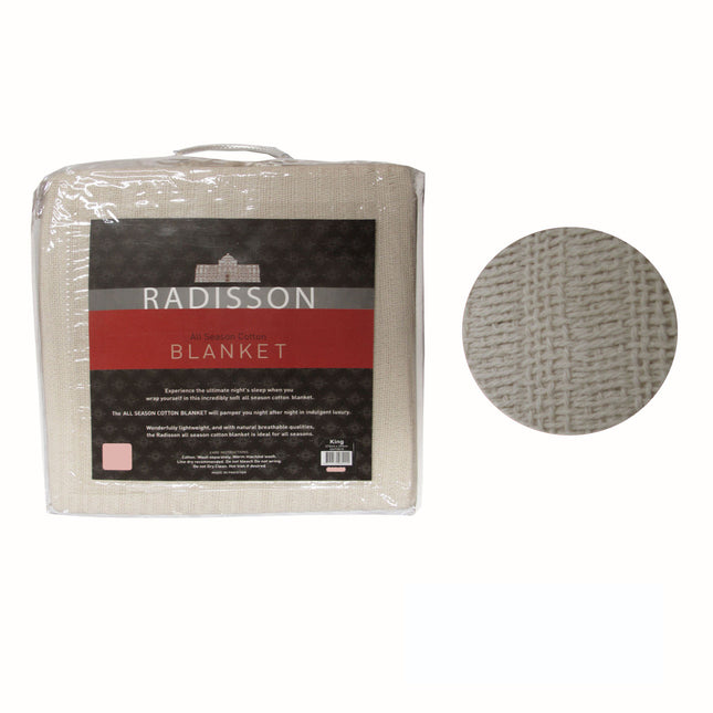 Radisson All Season Cotton Blanket Wheat SINGLE.