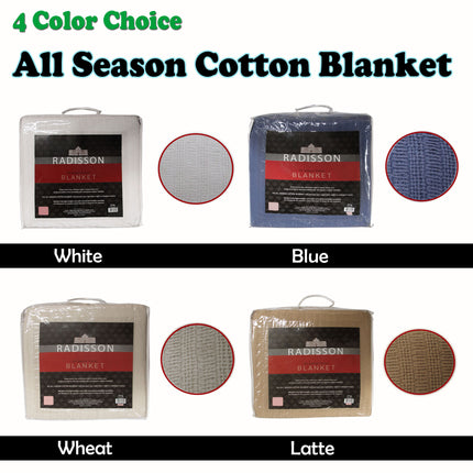 Radisson All Season Cotton Blanket Wheat SINGLE.