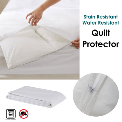 Stain/ Water Resistant Quilt Protector Double.