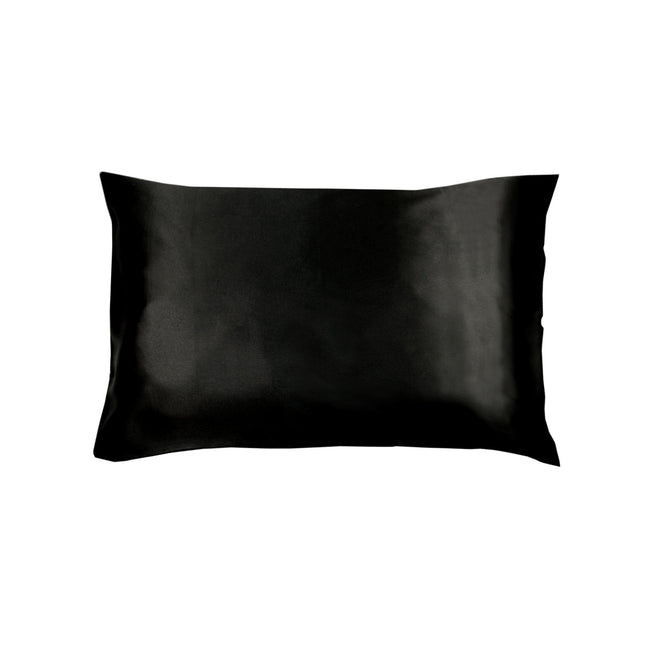 Invitation Satin Standard Pillowcase Nior Black.