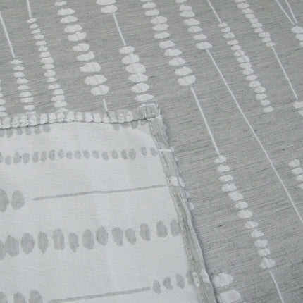 Perline Grey Jacquard Polyester Tablecloth 180 x 350cm.