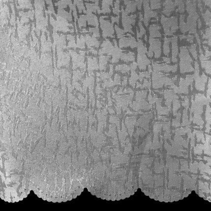 Jacquard Table Cloth Scribble Grey 150 x 270 cm.