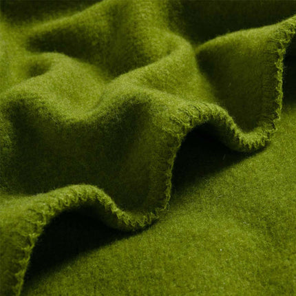 Laconia 400GSM Premium Australian Pure Wool Blanket Moss Green King.