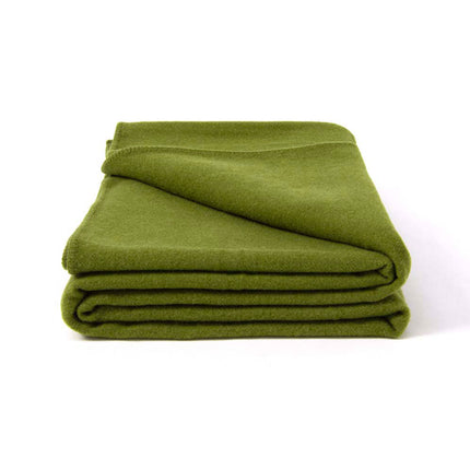 Laconia 400GSM Premium Australian Pure Wool Blanket Moss Green King.