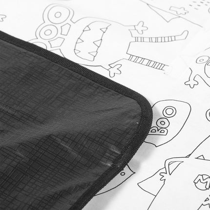 Happy Kids Monster Squad Colour Me In Picnic Blanket 125 x 125 cm.