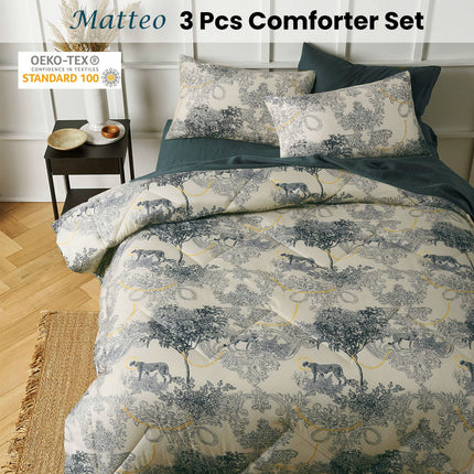 Big Sleep 3 Piece Matteo Comforter Set Queen.