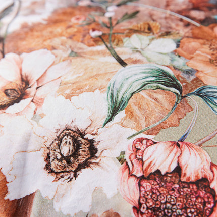 KAAT Amsterdam Anea Pastel Floral Square Filled Cushion 43cm x 43cm.