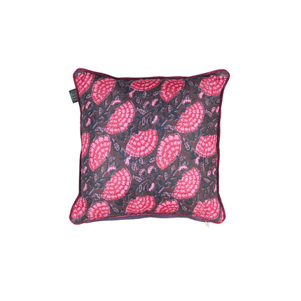 KAAT Amsterdam Ayda Pink Floral Square Filled Cushion 45cm x 45cm.