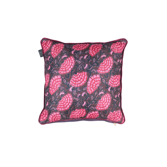 KAAT Amsterdam Ayda Pink Floral Square Filled Cushion 45cm x 45cm.