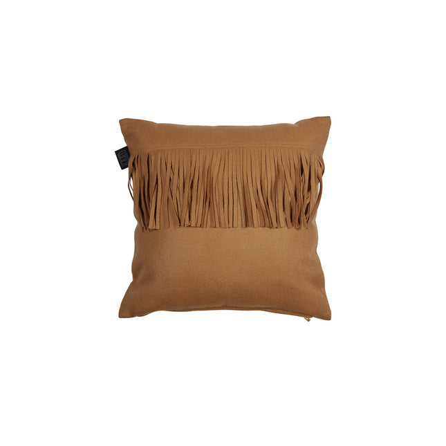 KAAT Amsterdam Frey Brown Square Filled Cushion 40cm x 40cm.