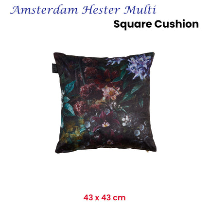 KAAT Amsterdam Hester Multi Botanical Square Filled Cushion 43cm x 43cm.